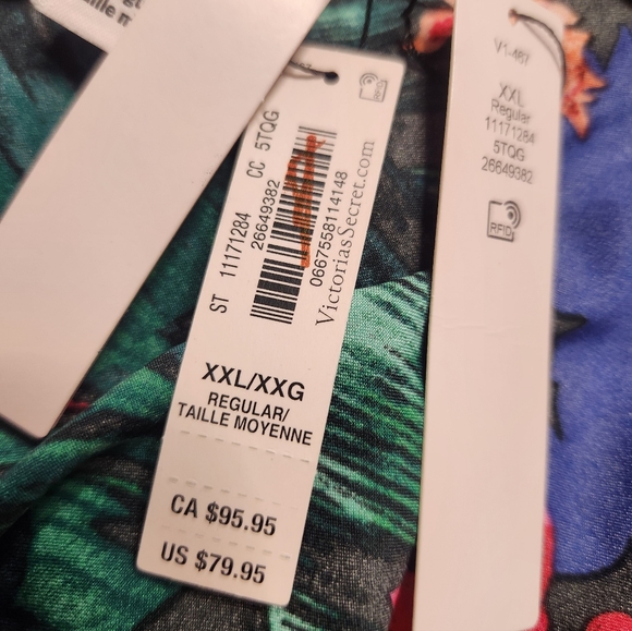 Nwt Victoria's Secret Miami Tropic Pajama Set Size Top XXL Bottom XL - Picture 8 of 10